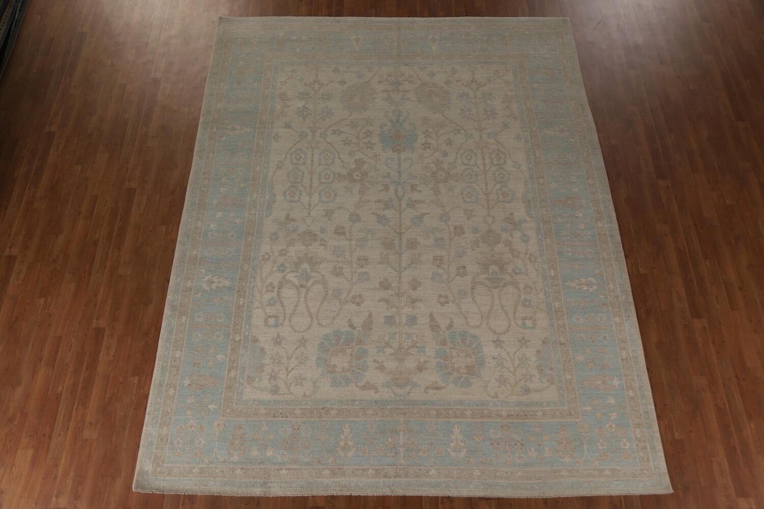 Vegetable Dye Oushak Turkish Area Rug 9x12
