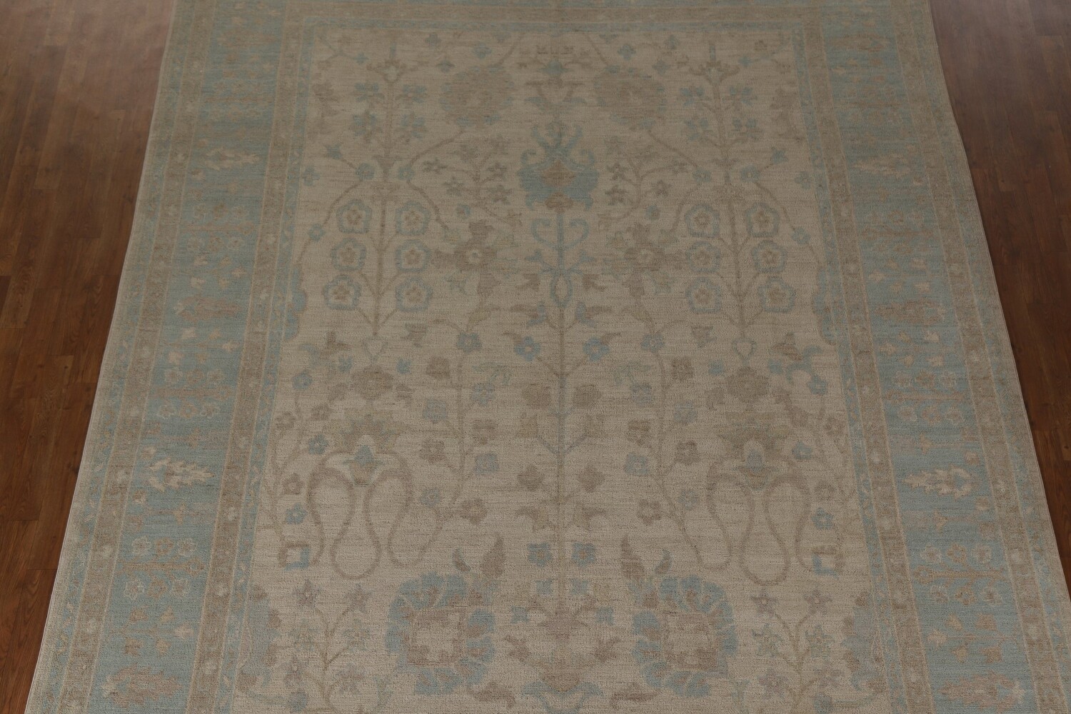 Vegetable Dye Oushak Turkish Area Rug 9x12