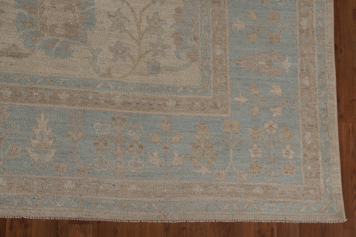 Vegetable Dye Oushak Turkish Area Rug 9x12
