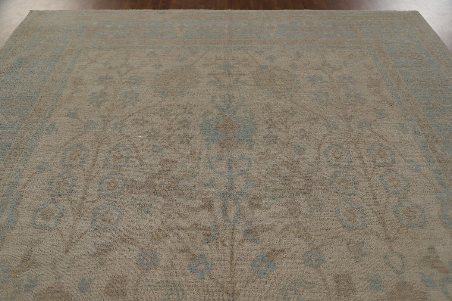 Vegetable Dye Oushak Turkish Area Rug 9x12