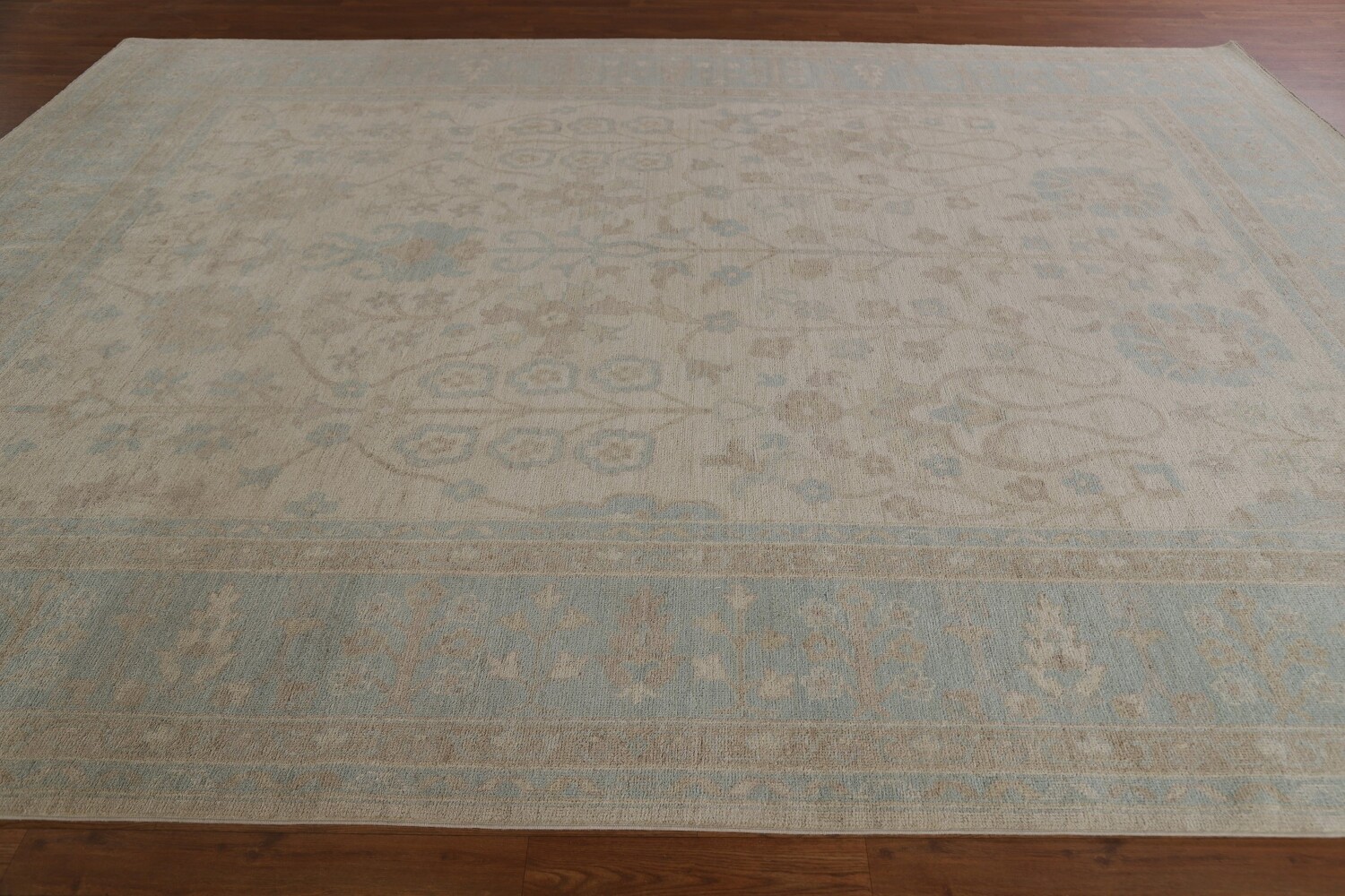 Vegetable Dye Oushak Turkish Area Rug 9x12