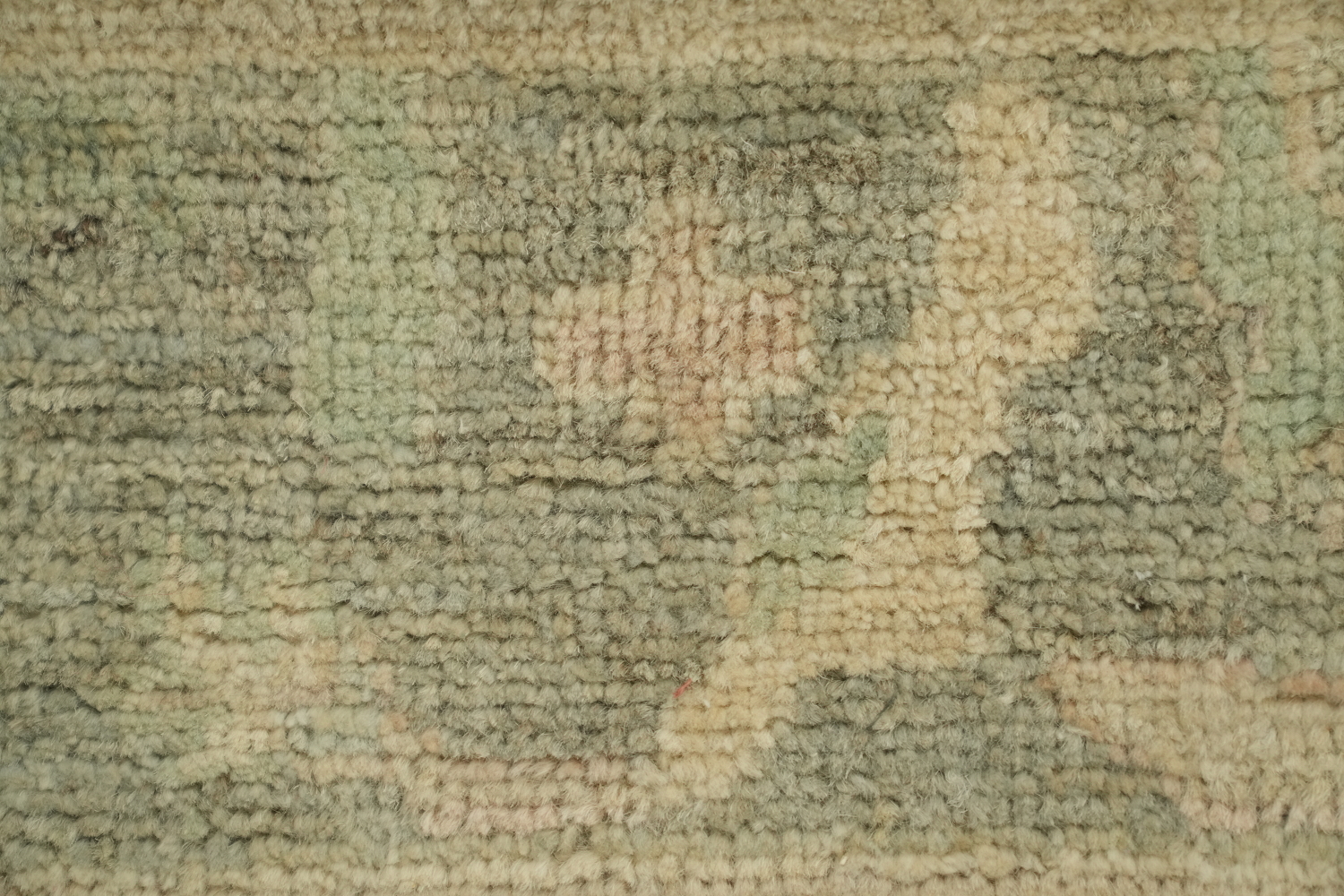 Oushak Turkish Rug in Soft Beige Tones in a Classic Vintage Rug Design 4x6 ft