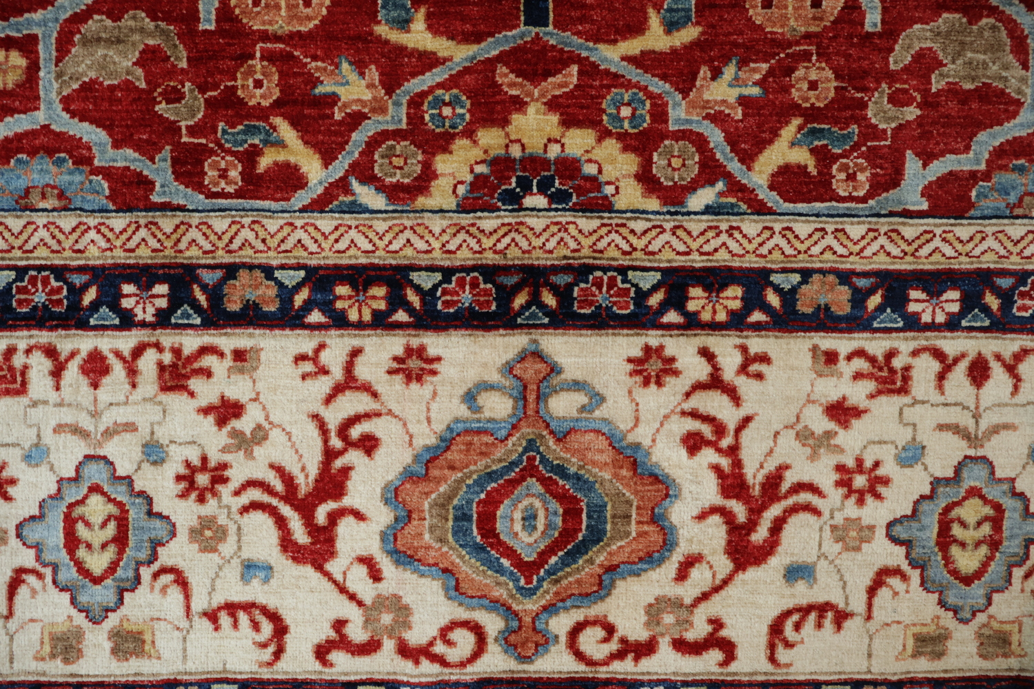Vegetable Dye Sultanabad Ziegler Red Area Rug 9x12