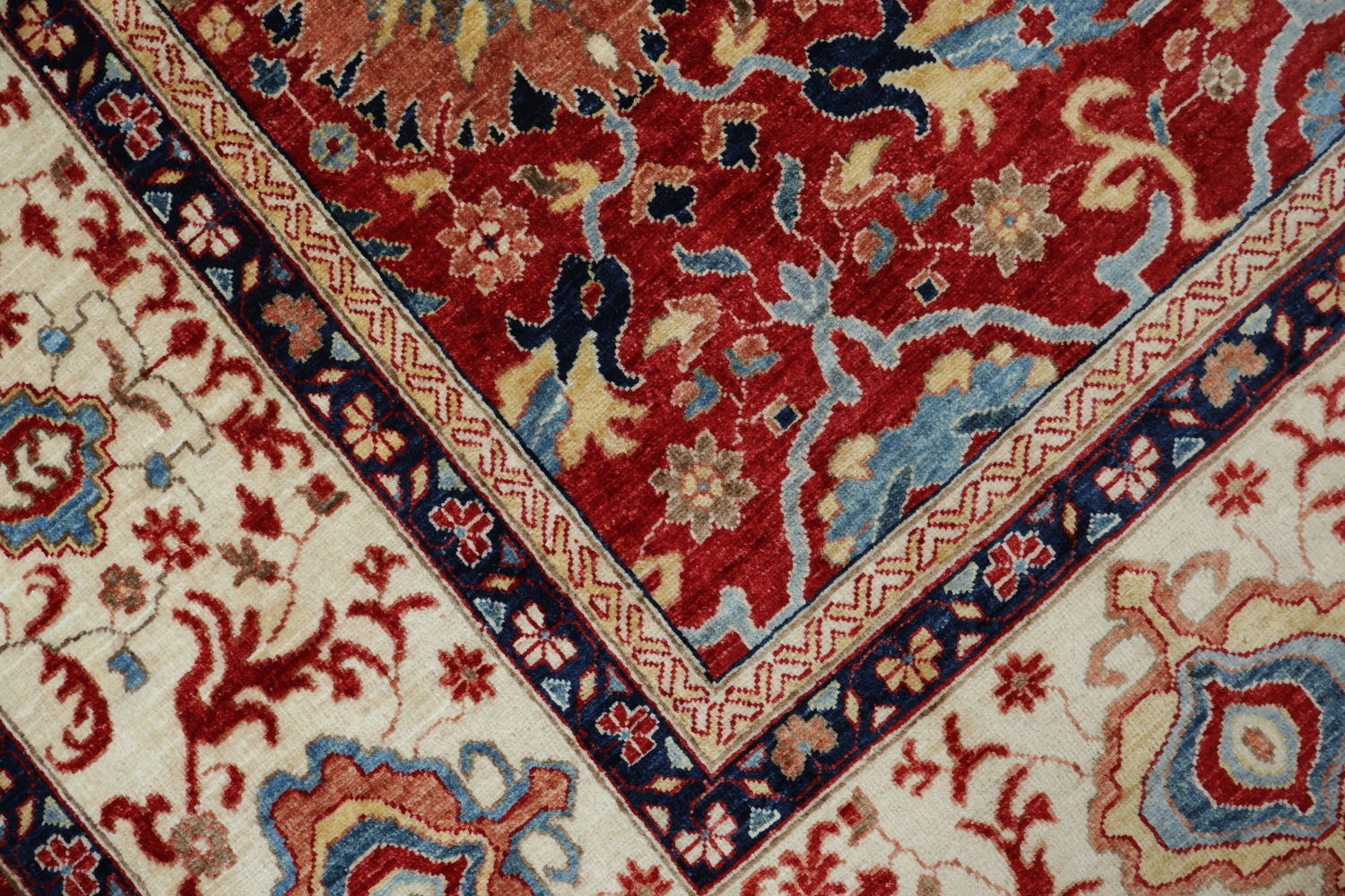 Vegetable Dye Sultanabad Ziegler Red Area Rug 9x12
