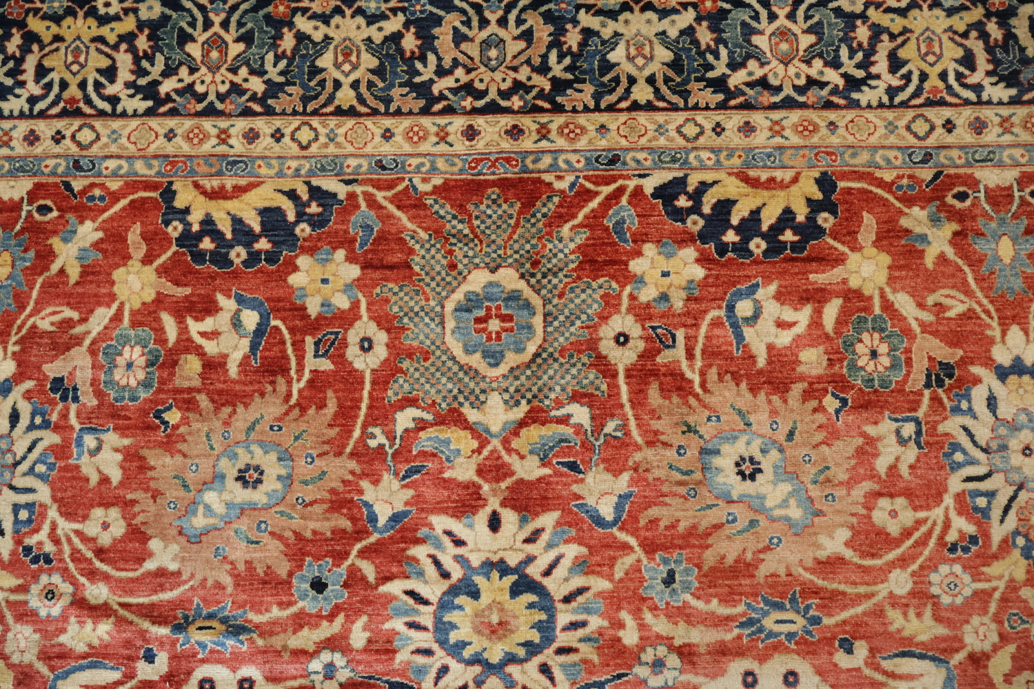 Floral Sultanabad Ziegler Vegetable Dye Area Rug 9x12