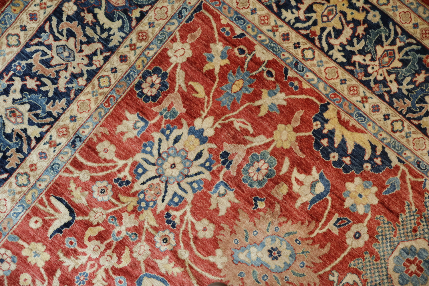 Floral Sultanabad Ziegler Vegetable Dye Area Rug 9x12