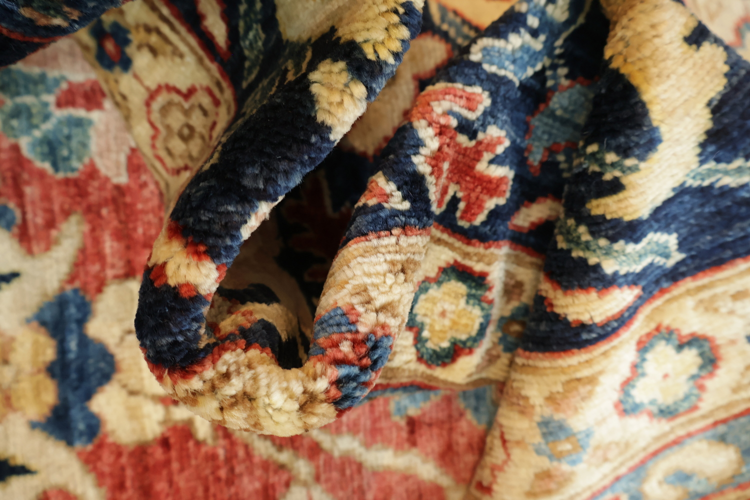Floral Sultanabad Ziegler Vegetable Dye Area Rug 9x12