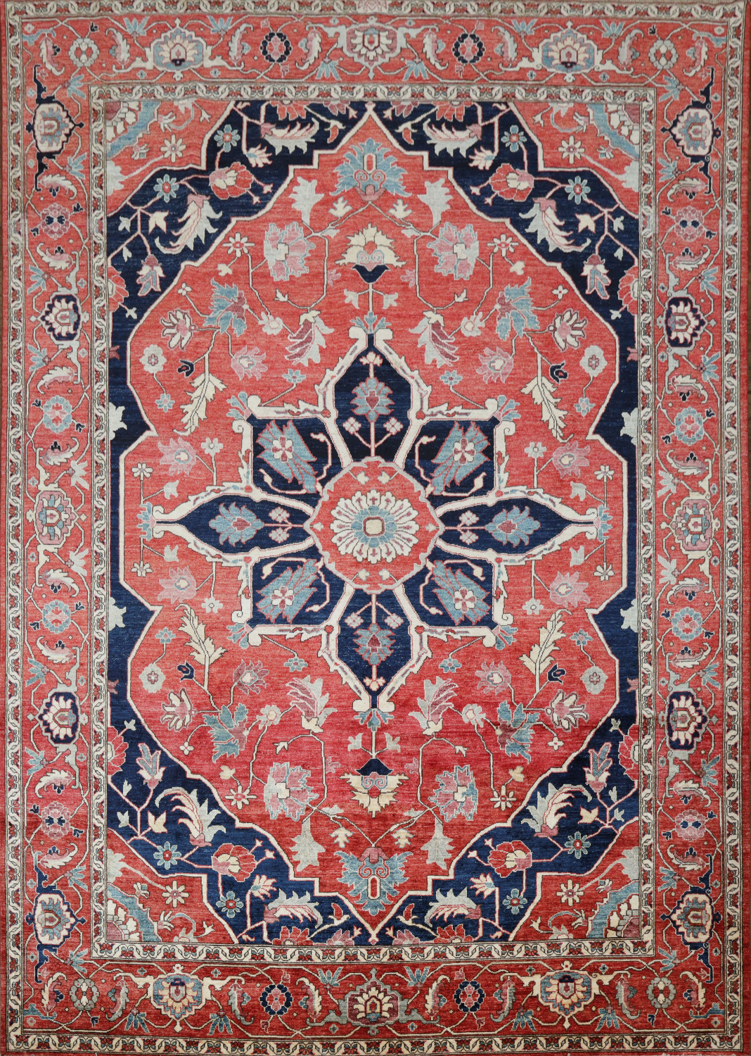 Vegetable Dye Heriz Serapi Oriental Area Rug 9x12