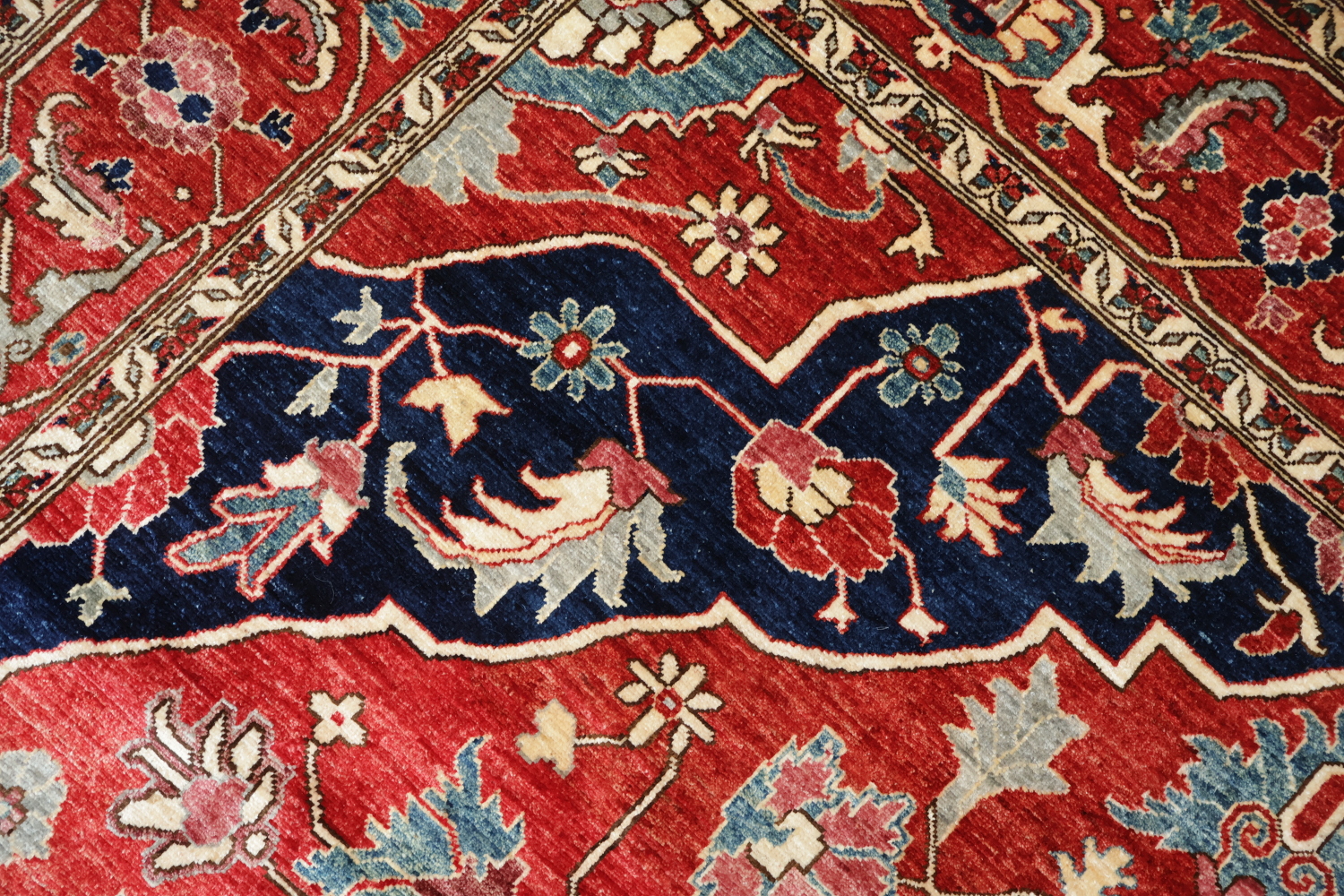 Vegetable Dye Heriz Serapi Oriental Area Rug 9x12