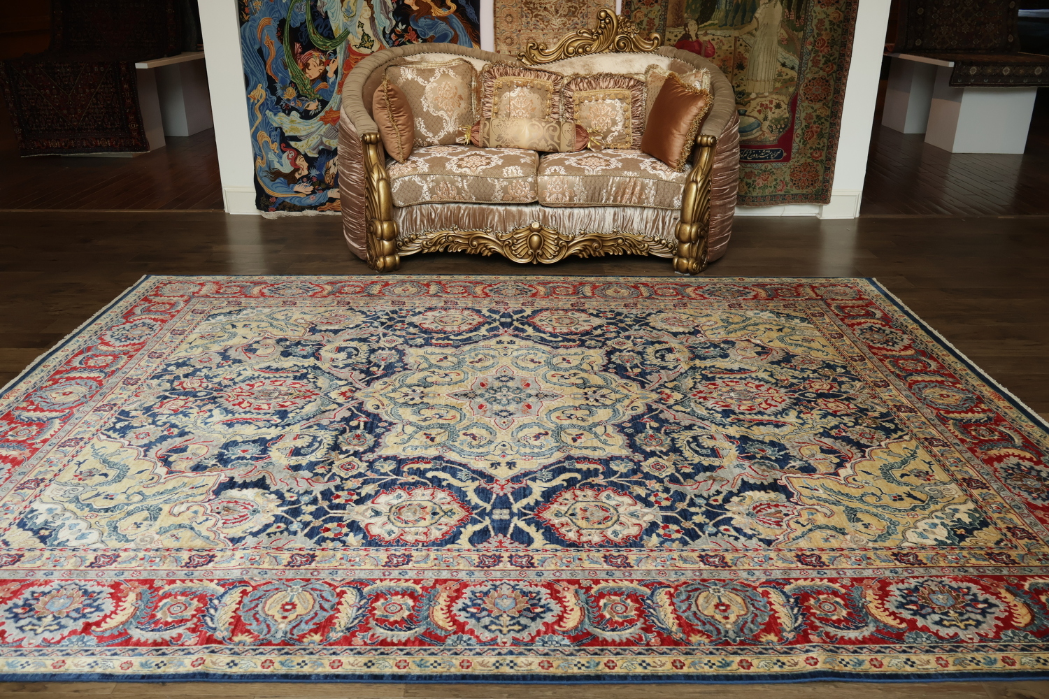 Vegetable Dye Sultanabad Ziegler Living Room Rug 9x12