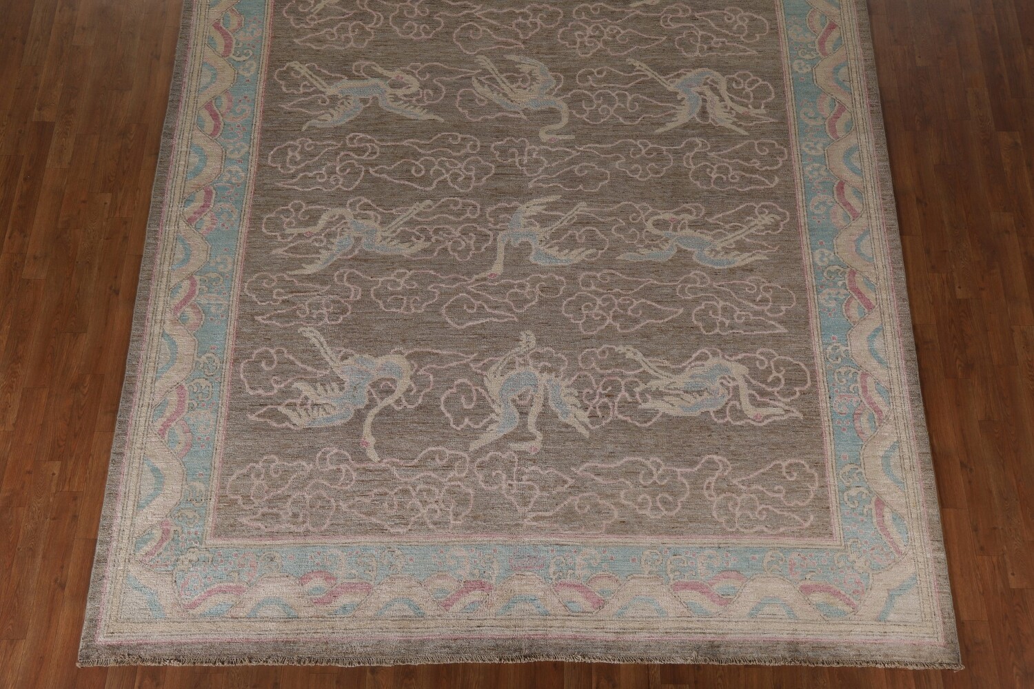 Animals Vegetable Dye Art Deco Chinese Area Rug 9x12