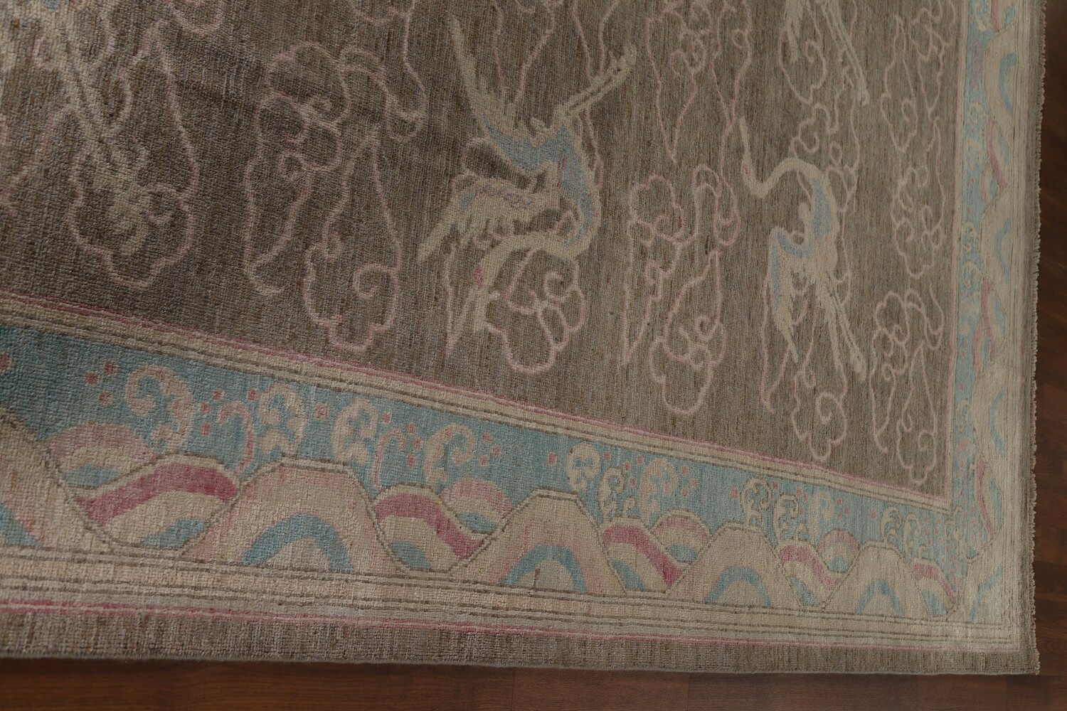 Animals Vegetable Dye Art Deco Chinese Area Rug 9x12