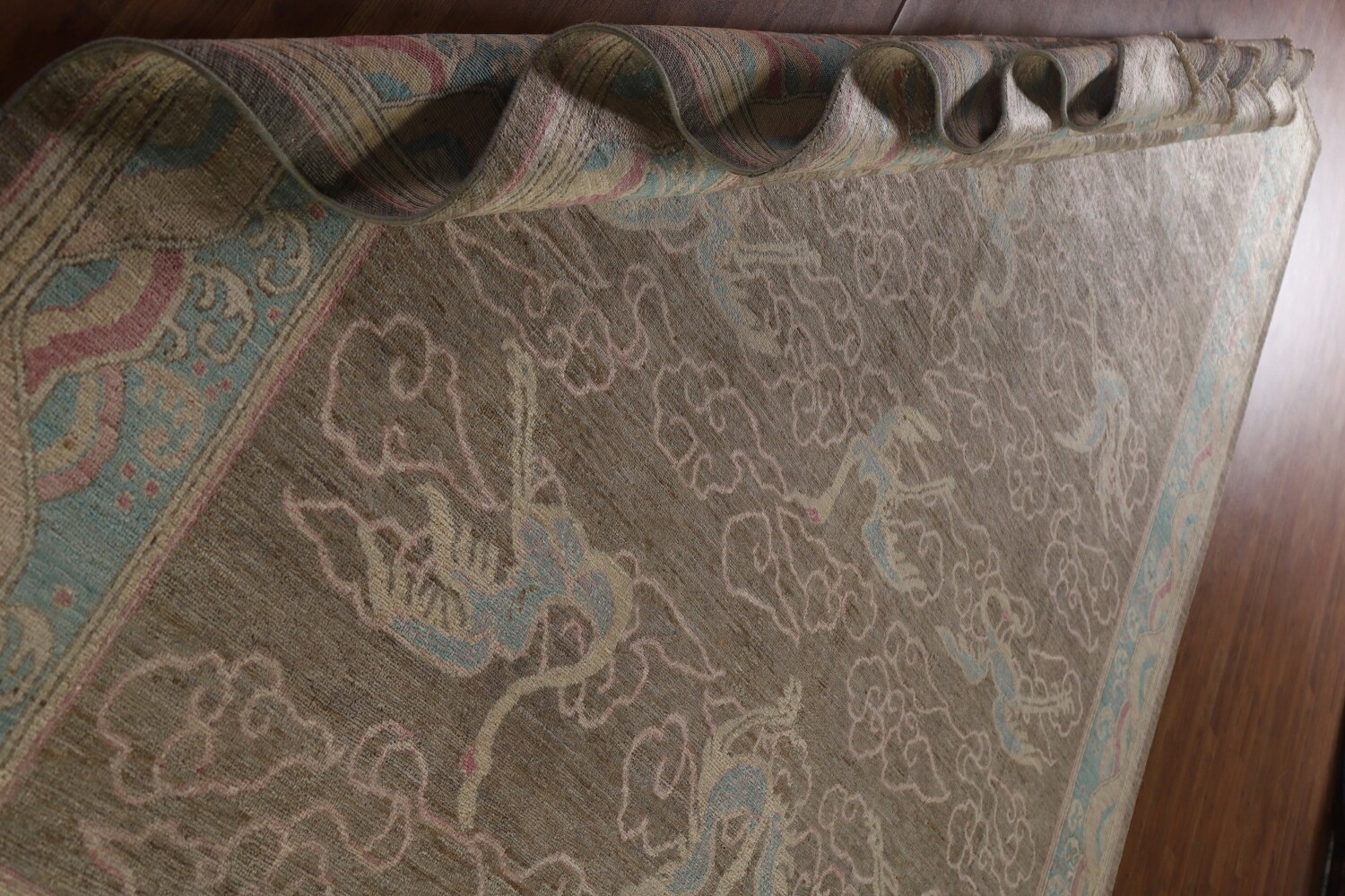 Animals Vegetable Dye Art Deco Chinese Area Rug 9x12