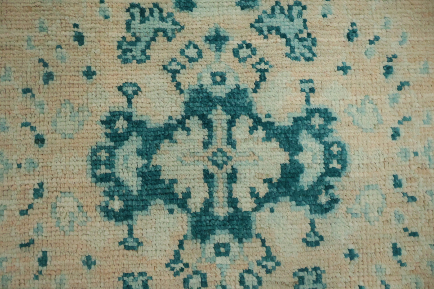 Vegetable Dye Oushak Turkish Foyer Rug 3x4