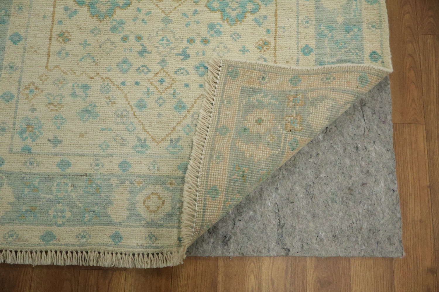 Vegetable Dye Oushak Turkish Accent Rug 3x4