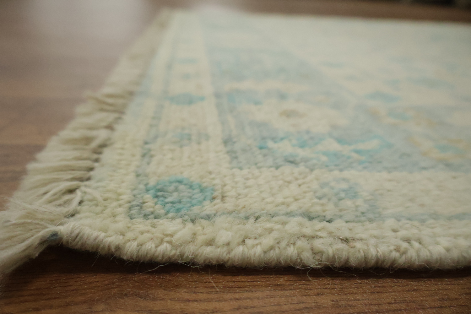 Vegetable Dye Oushak Turkish Accent Rug 3x4
