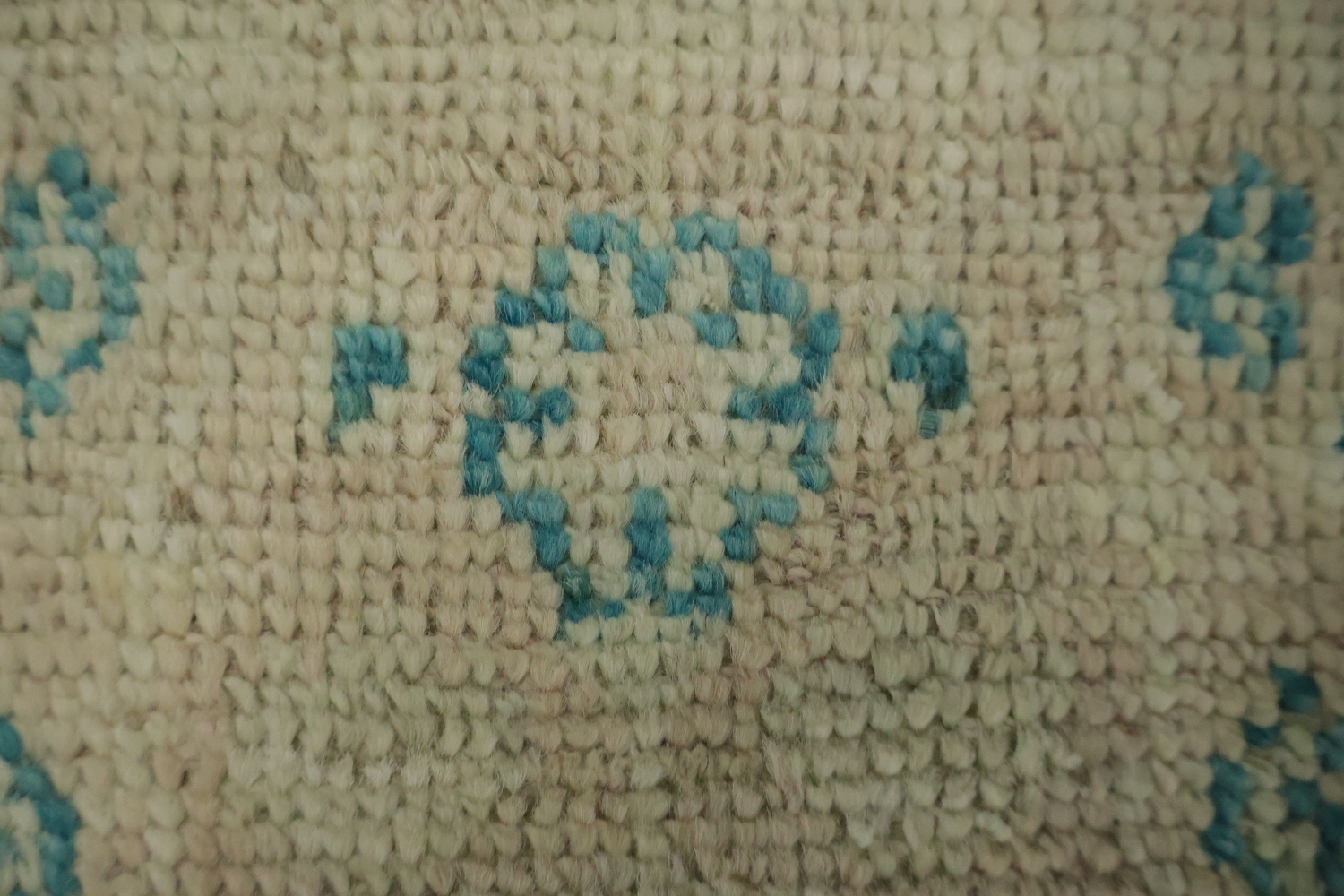 Muted Oushak Vegetable Dye Accent Rug 3x4