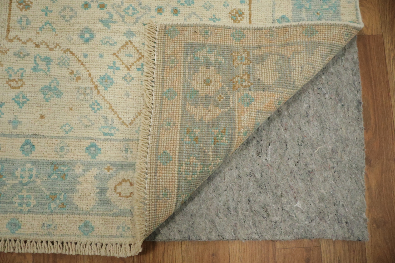 Vegetable Dye Oushak Turkish Foyer Rug 3x4