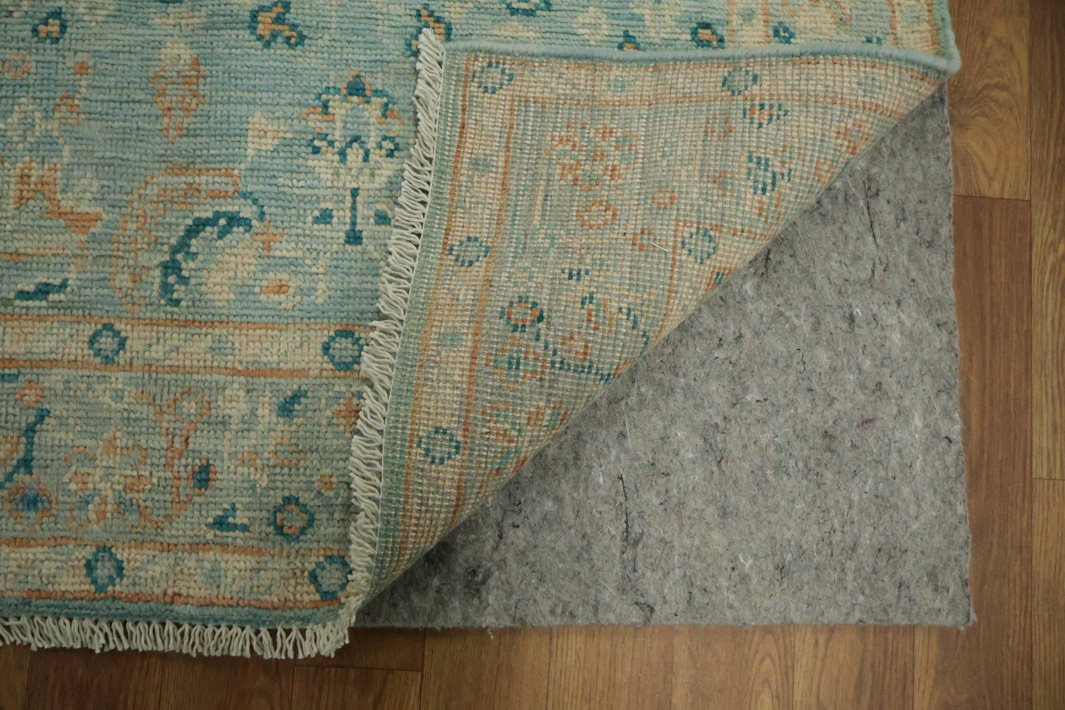 Vegetable Dye Oushak Turkish Foyer Rug 3x4
