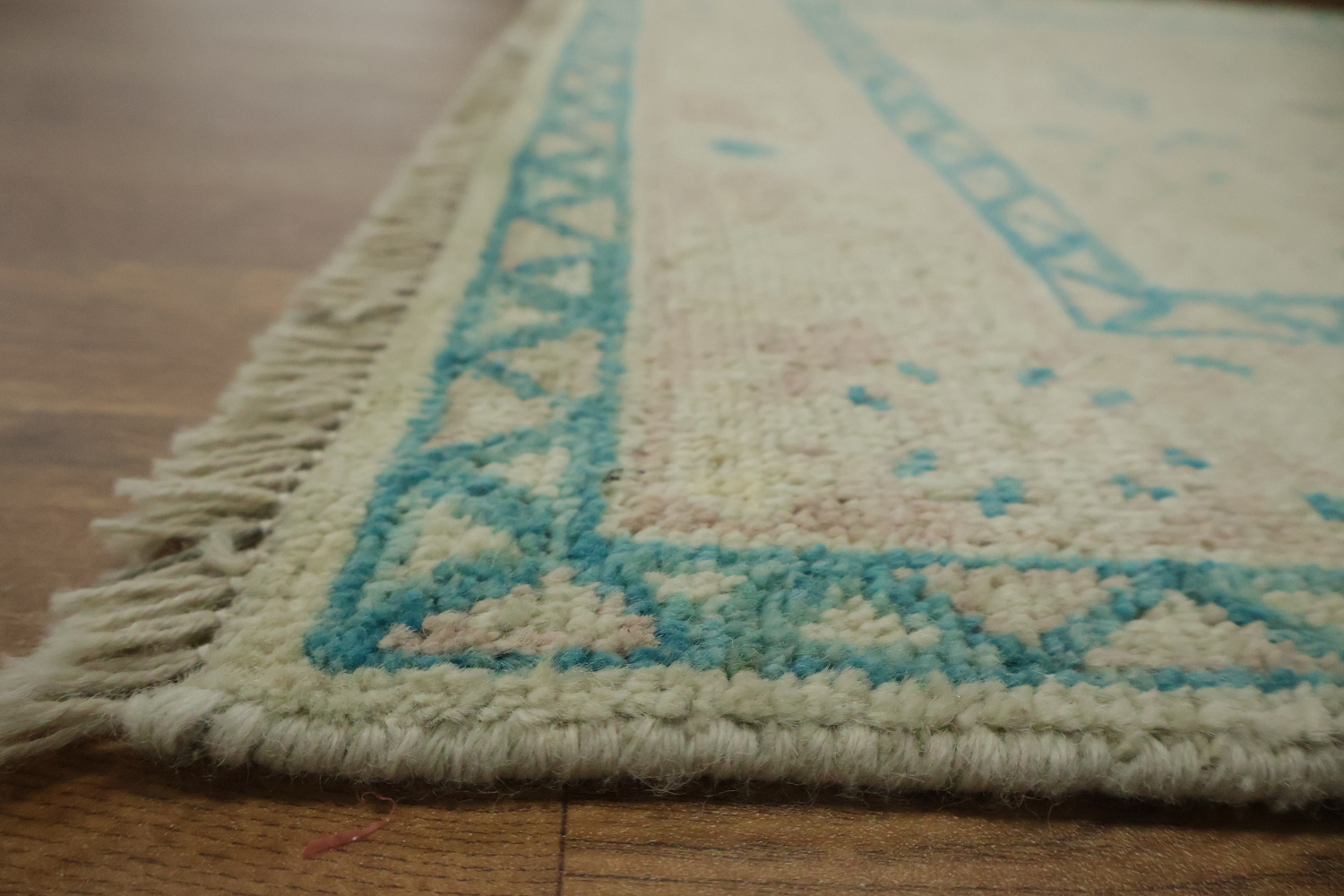 Vegetable Dye Oushak Turkish Accent Rug 3x4