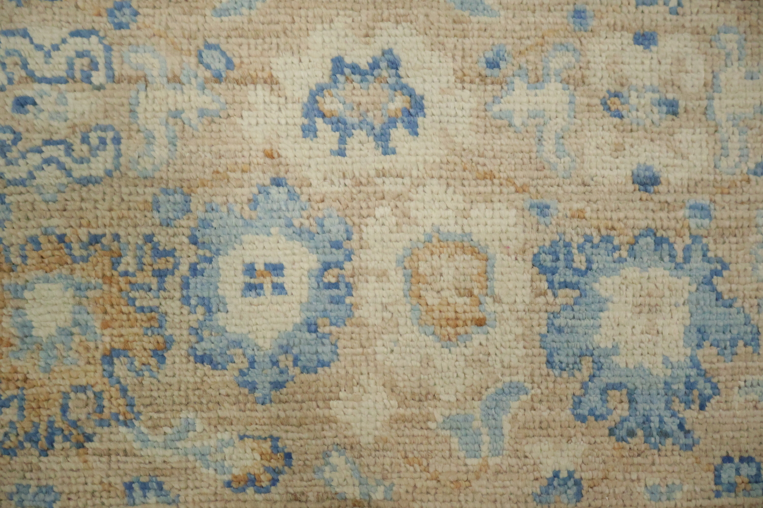 Vegetable Dye Oushak Turkish Foyer Rug 3x4