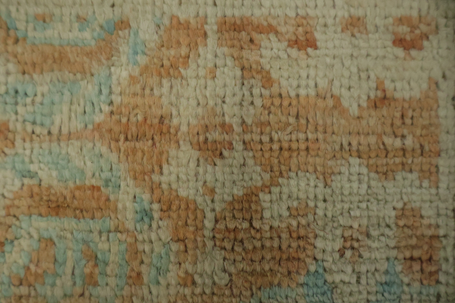 Vegetable Dye Oushak Turkish Wool Rug 3x4