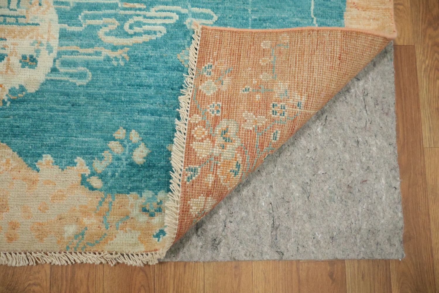 Vegetable Dye Oushak Turkish Foyer Rug 3x4