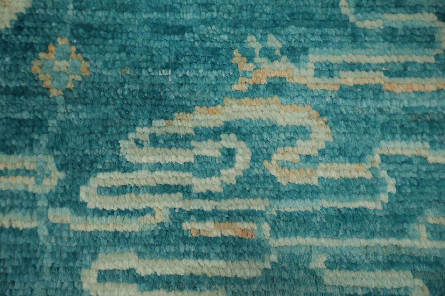Vegetable Dye Oushak Turkish Foyer Rug 3x4