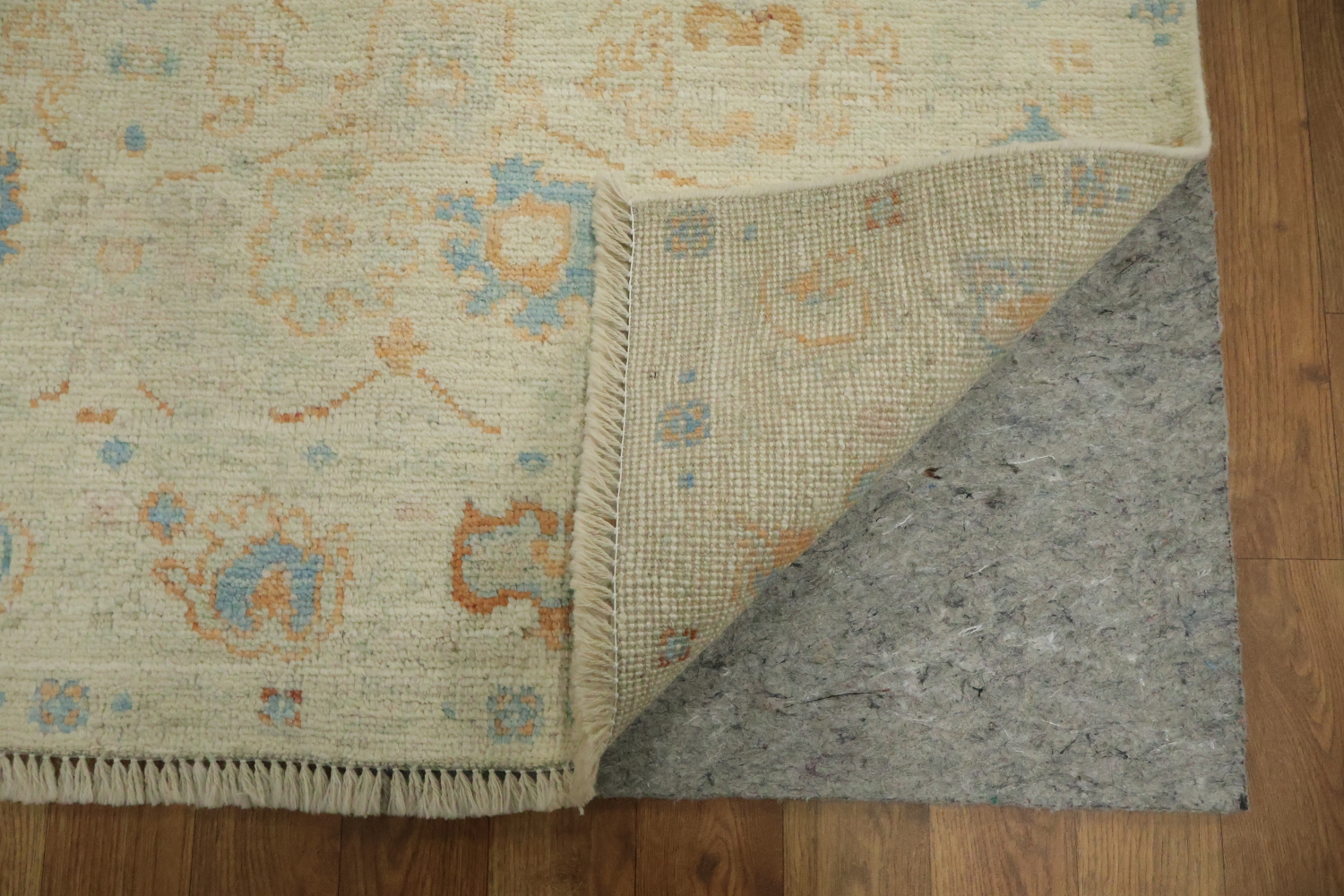 Muted Turkish Oushak Vegetable Dye Accent Rug 3x4