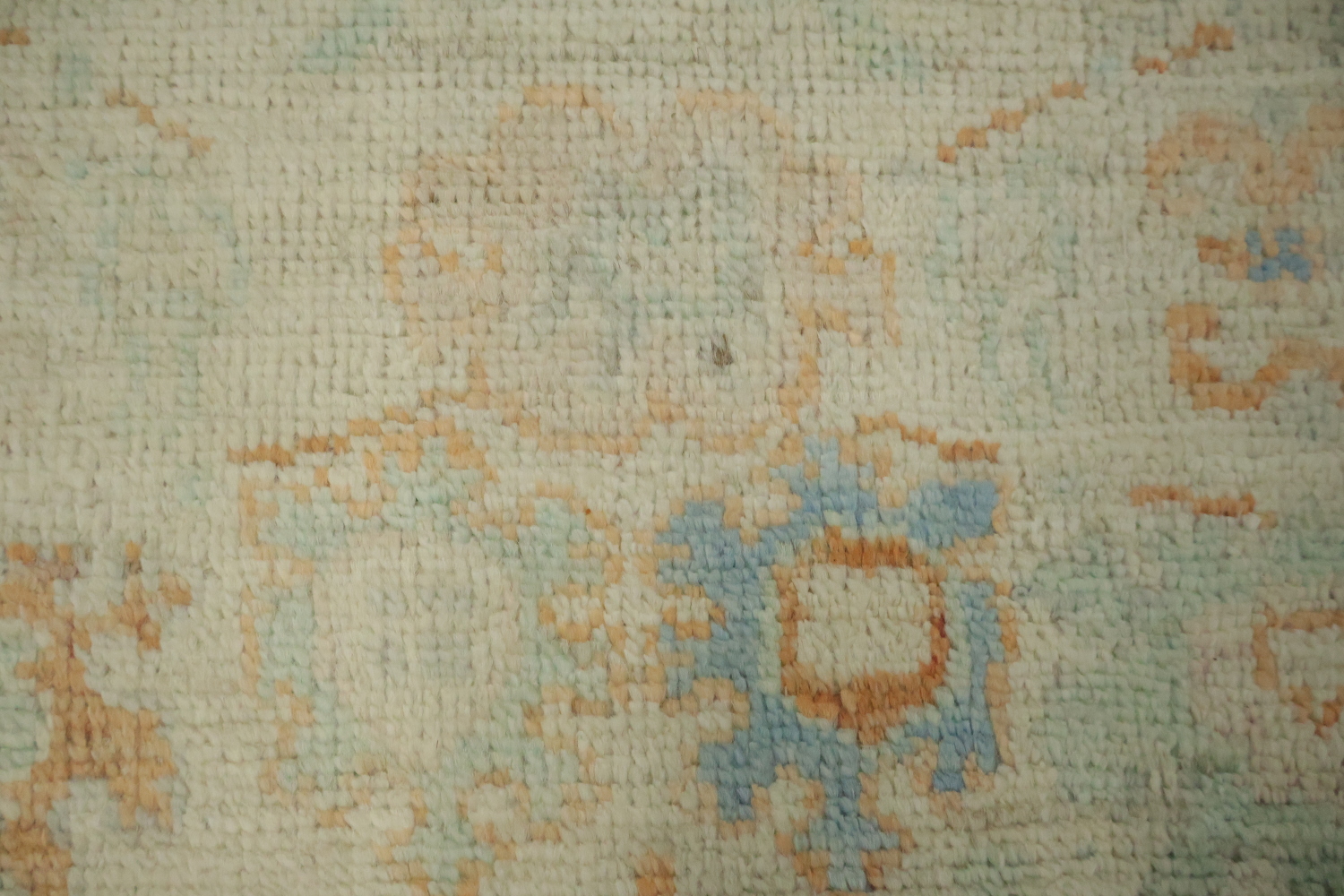 Muted Turkish Oushak Vegetable Dye Accent Rug 3x4
