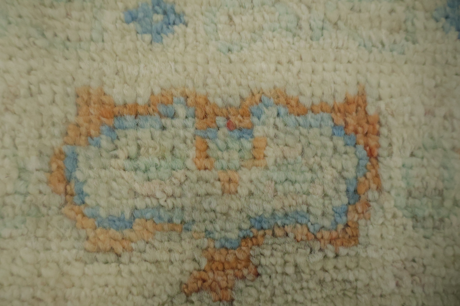Muted Turkish Oushak Vegetable Dye Accent Rug 3x4