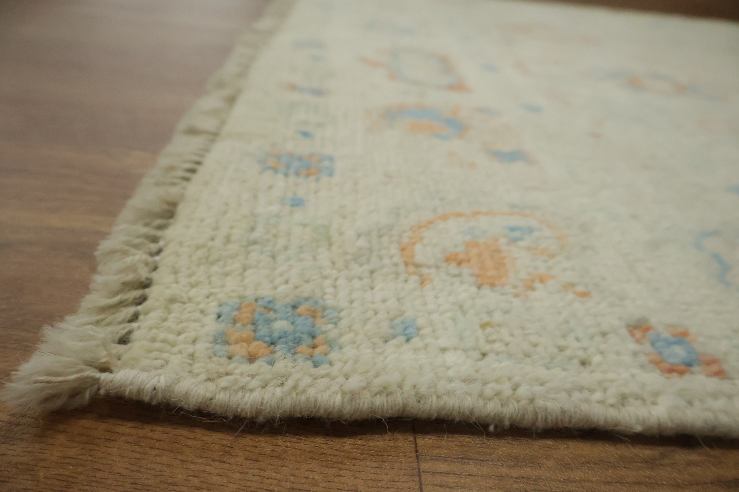 Muted Turkish Oushak Vegetable Dye Accent Rug 3x4