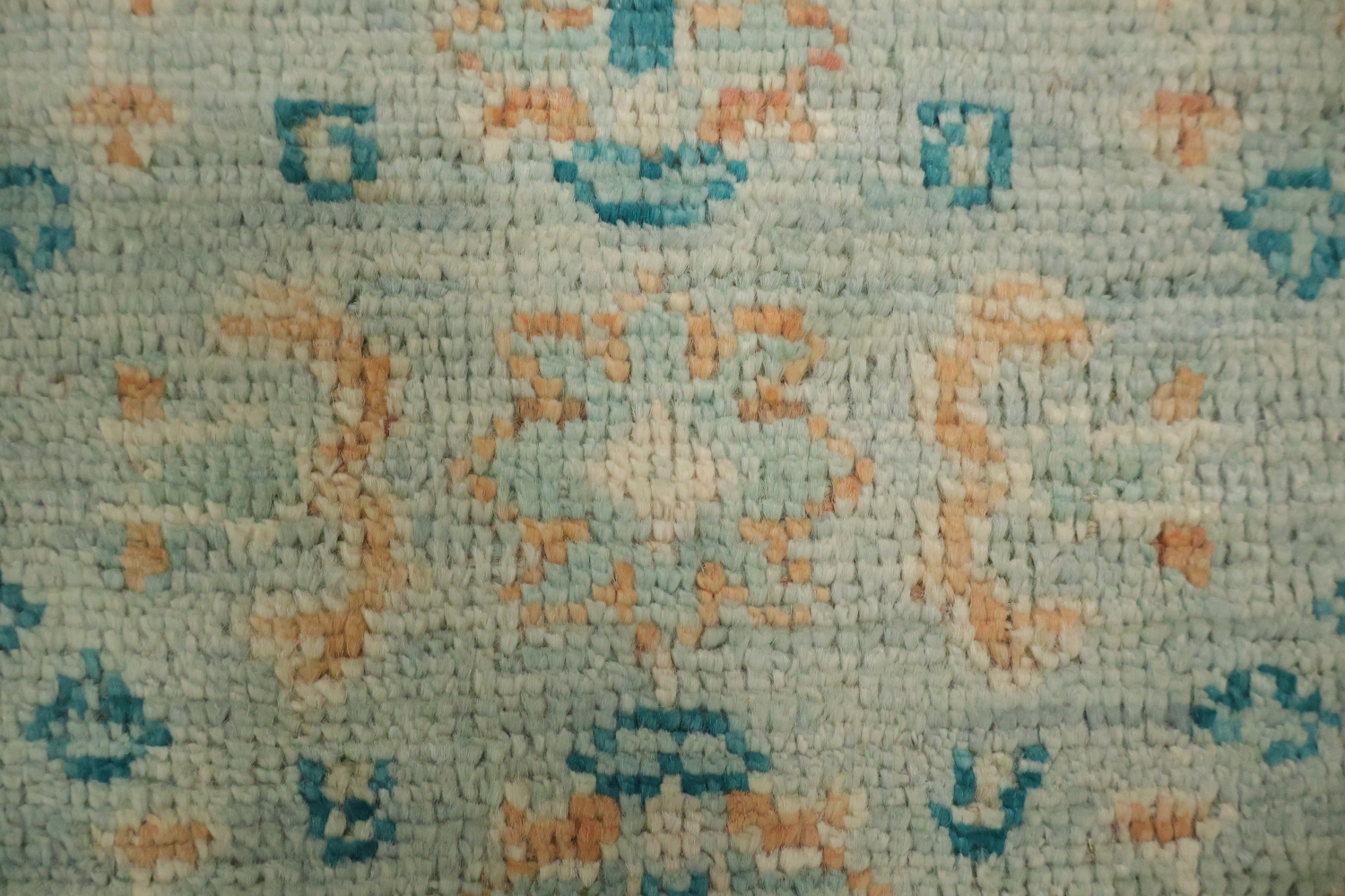 Vegetable Dye Oushak Turkish Accent Rug 3x4