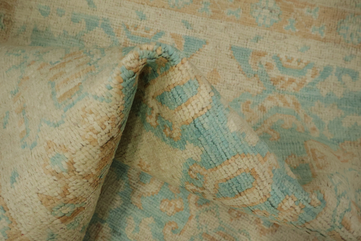 Vegetable Dye Oushak Turkish Accent Rug 3x4