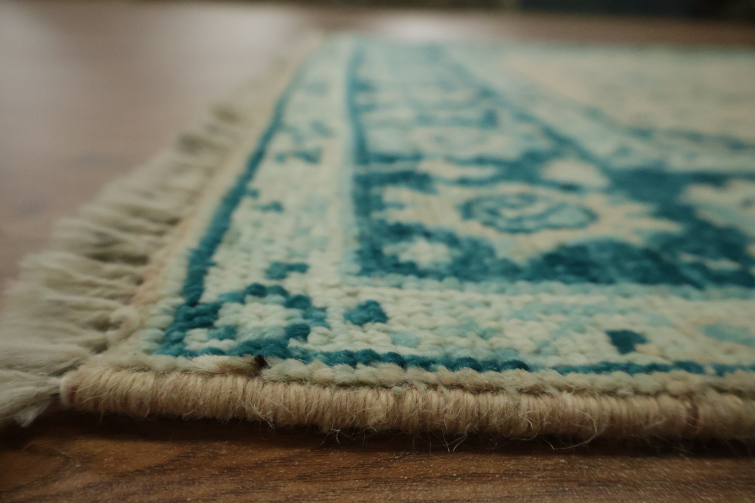 Vegetable Dye Oushak Turkish Accent Rug 3x4