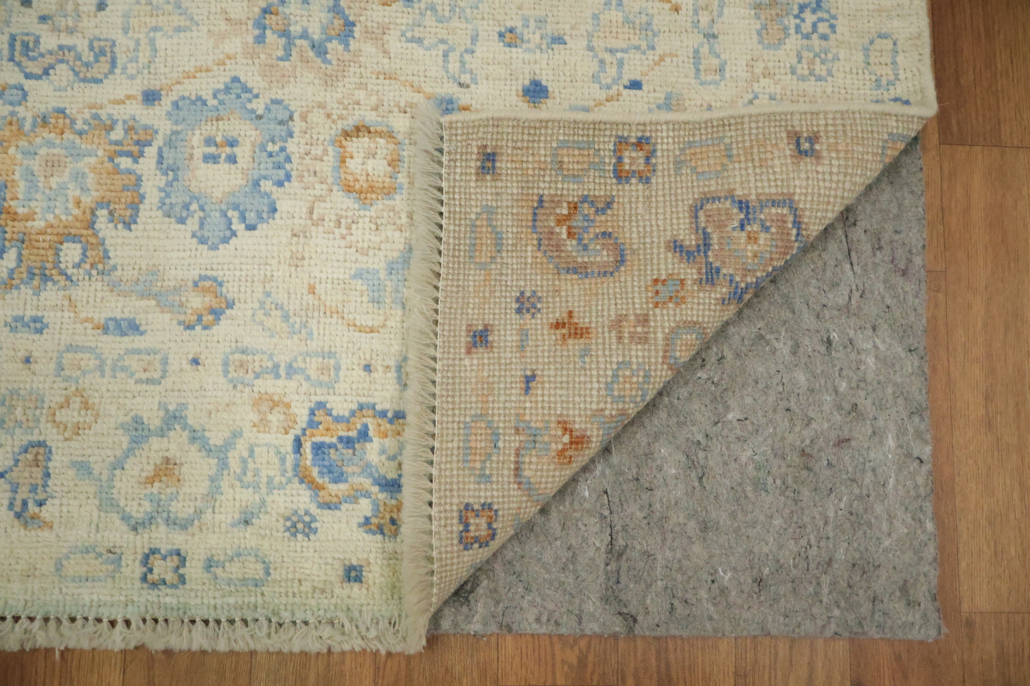 Vegetable Dye Oushak Accent Turkish Rug 3x4