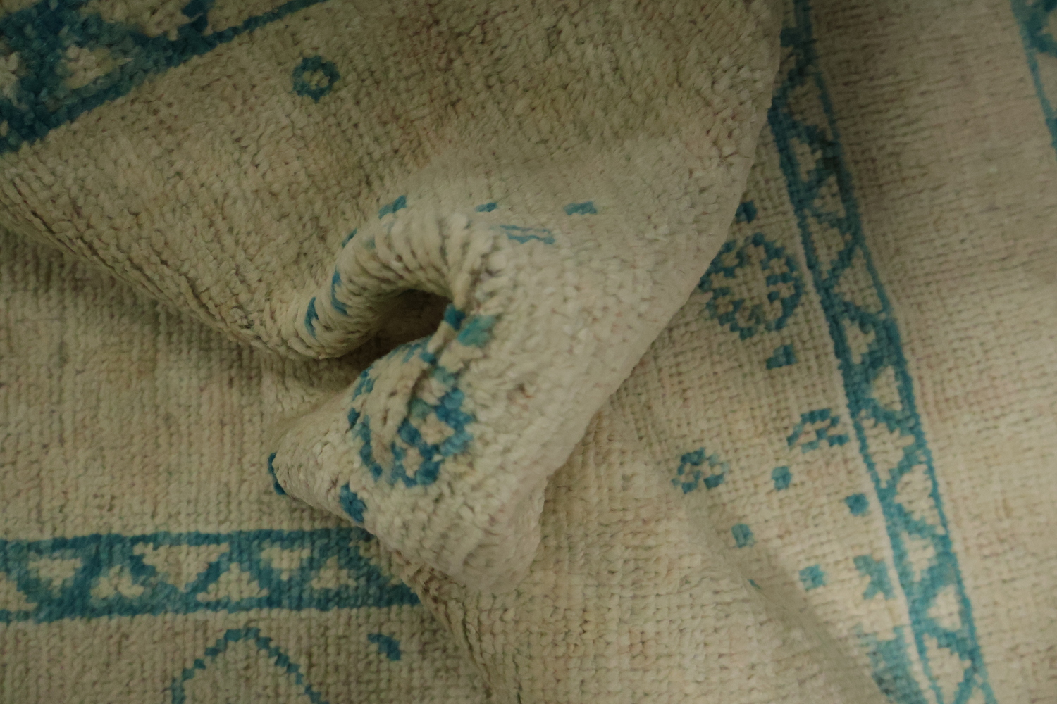 Vegetable Dye Oushak Turkish Accent Rug 3x4