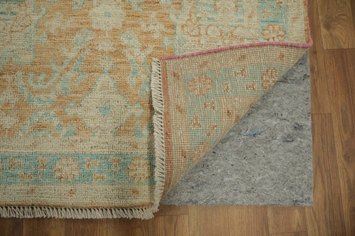 Vegetable Dye Oushak Turkish Foyer Rug 3x4