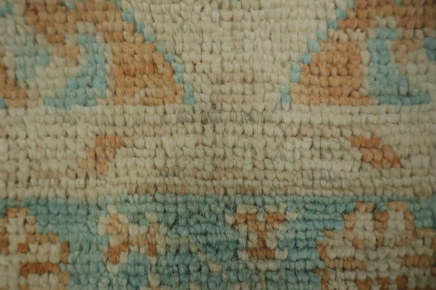 Vegetable Dye Oushak Turkish Foyer Rug 3x4