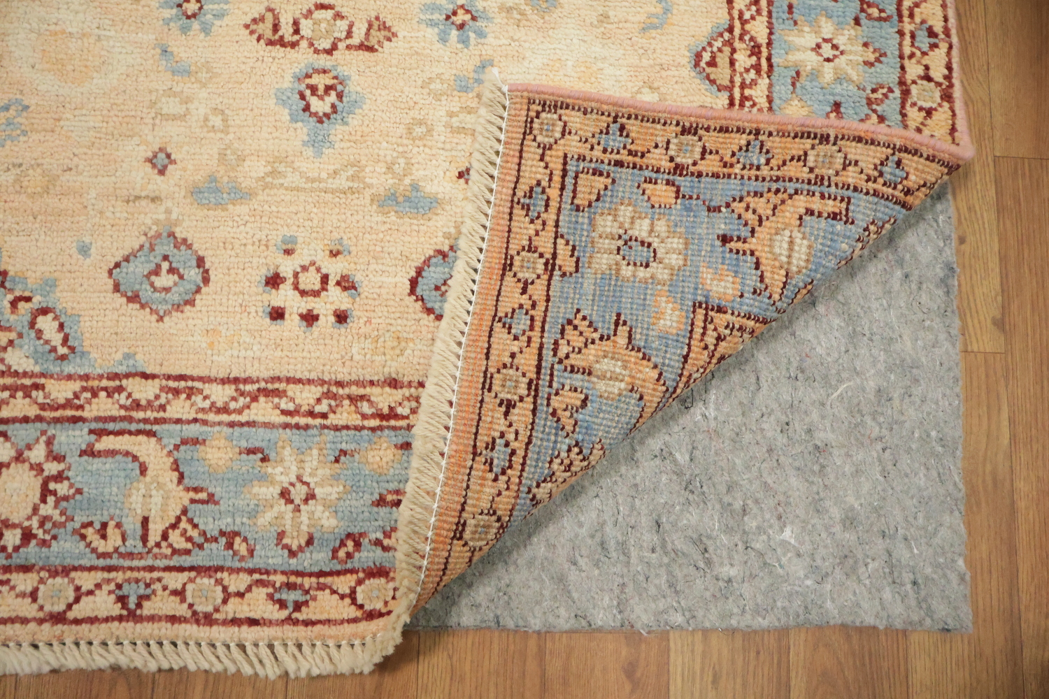 Vegetable Dye Oushak Turkish Foyer Rug 3x4