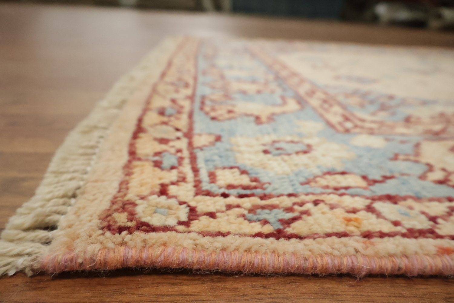 Vegetable Dye Oushak Turkish Foyer Rug 3x4