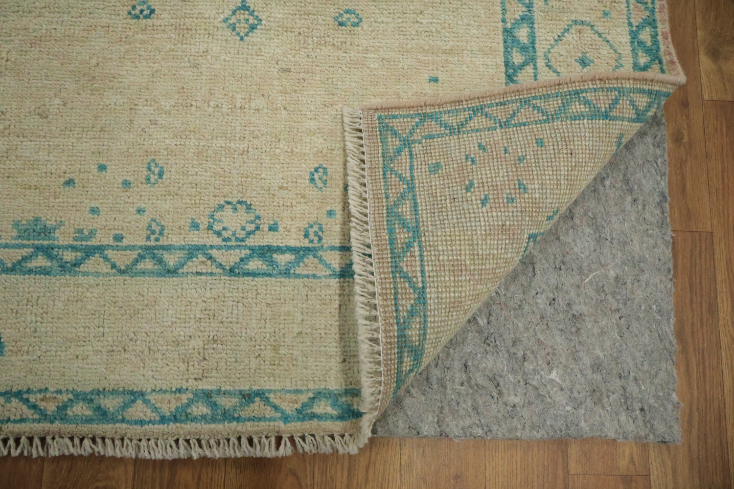 Vegetable Dye Oushak Turkish Foyer Rug 3x4