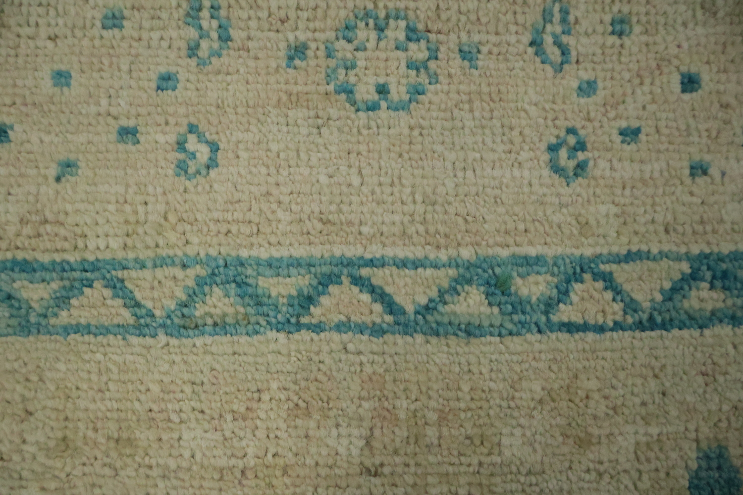 Vegetable Dye Oushak Turkish Foyer Rug 3x4