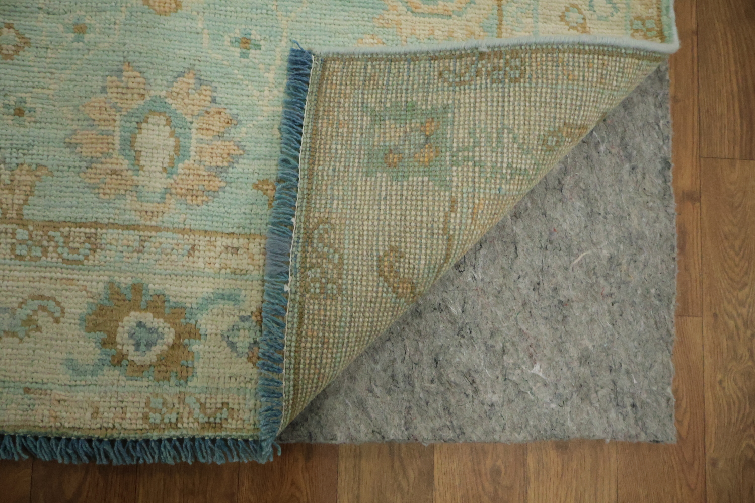 Vegetable Dye Oushak Turkish Foyer Rug 3x4