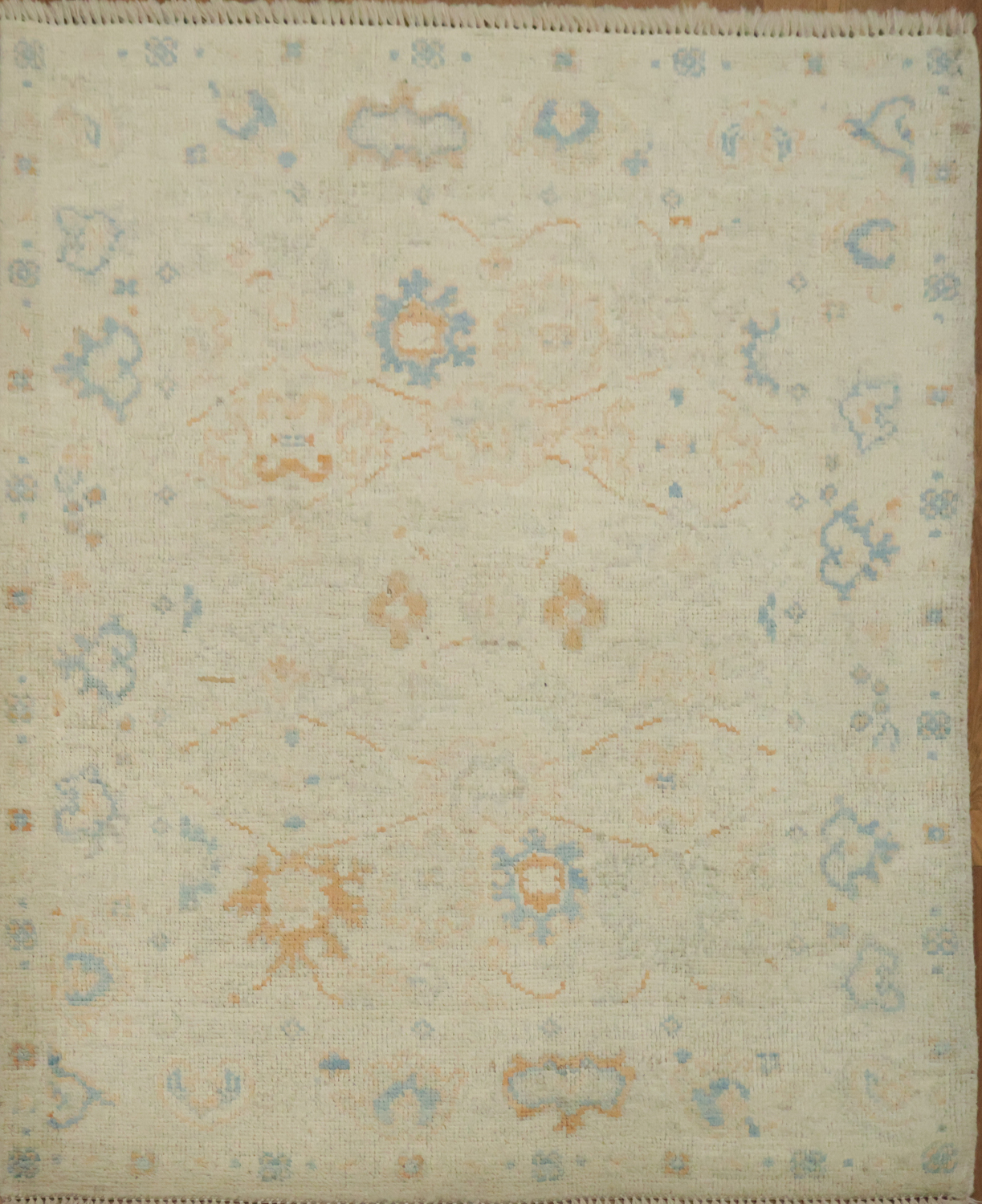 Vegetable Dye Oushak Turkish Accent Rug 3x4