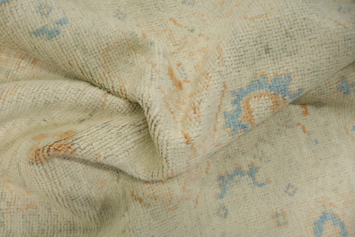 Vegetable Dye Oushak Turkish Accent Rug 3x4