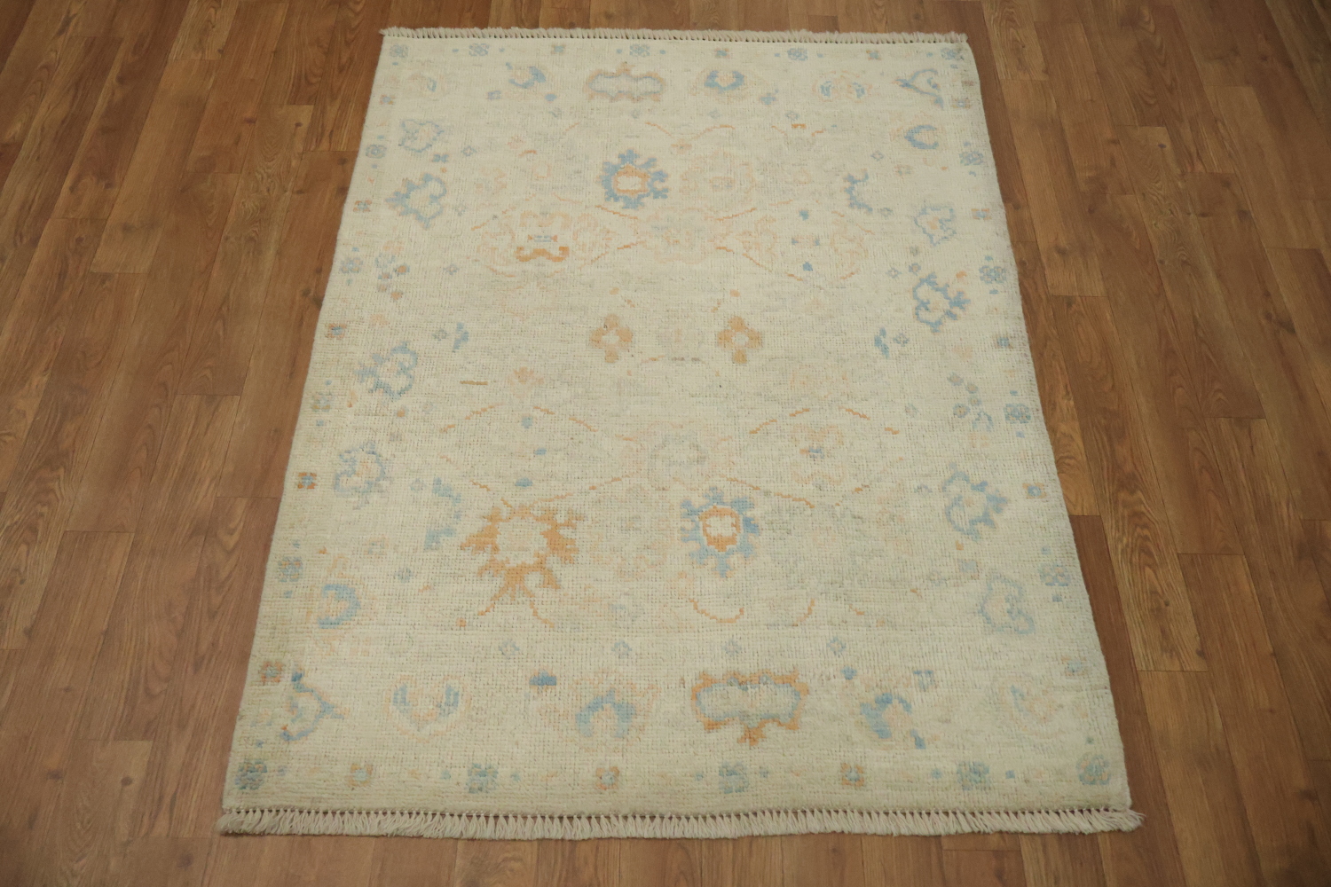 Vegetable Dye Oushak Turkish Accent Rug 3x4