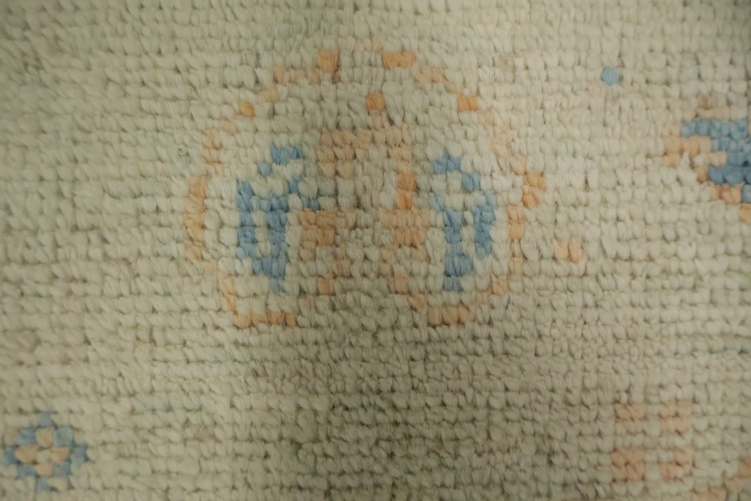 Vegetable Dye Oushak Turkish Accent Rug 3x4