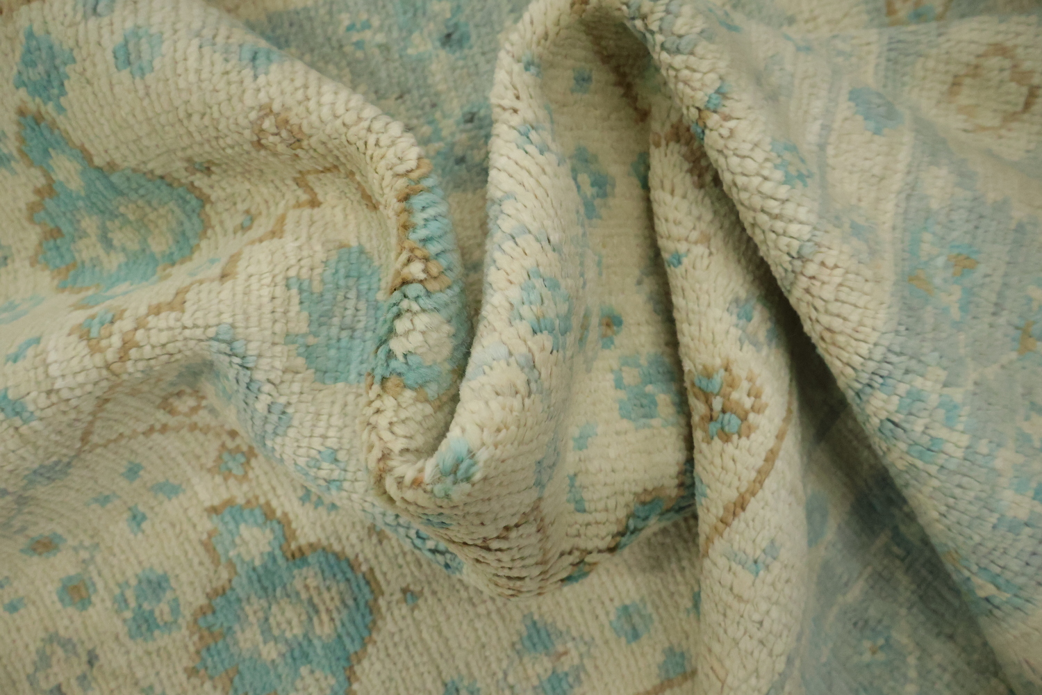 Vegetable Dye Oushak Accent Turkish Rug 3x4