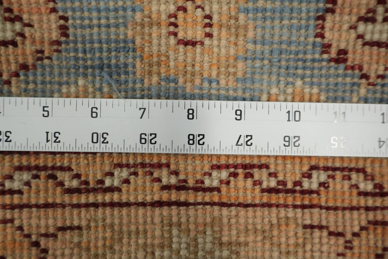 Vegetable Dye Oushak Turkish Foyer Rug 3x4